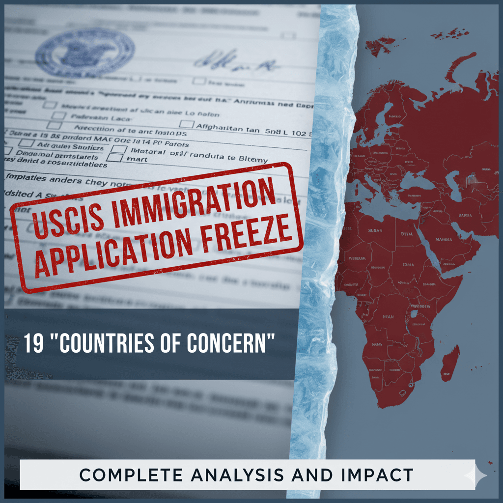 USCIS Immigration Application Freeze for 19 “Countries of Concern”: Complete Analysis and Impact