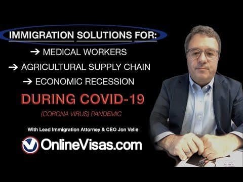 Immigration Solutions For Medical, Agriculture And Foreign Investment During COVID-19