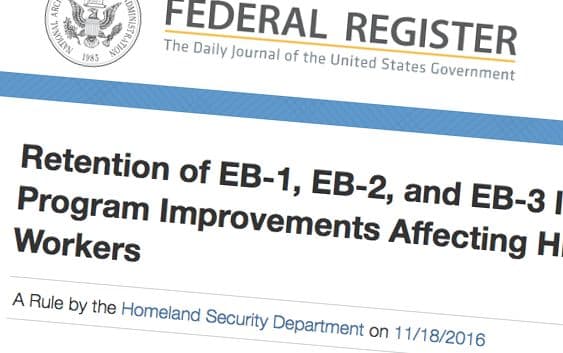 New Rule Affecting Retention of EB-1/EB-2/ EB-3 Workers