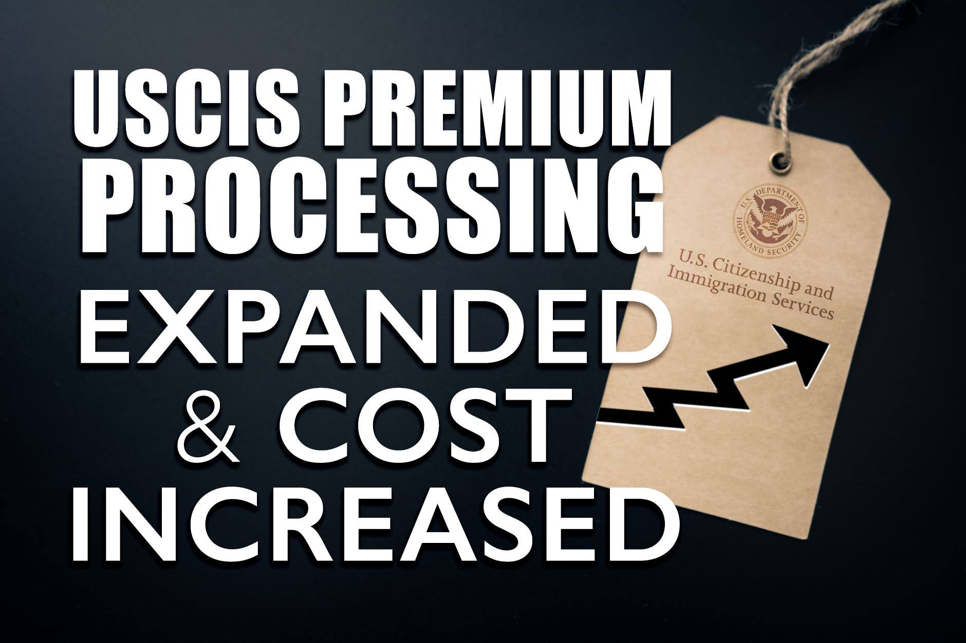 USCIS Premium Processing Expanded & Cost Increased | OnlineVisas